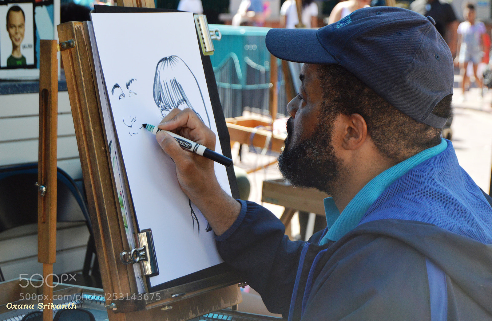 Nikon D3200 sample photo. A street artist photography