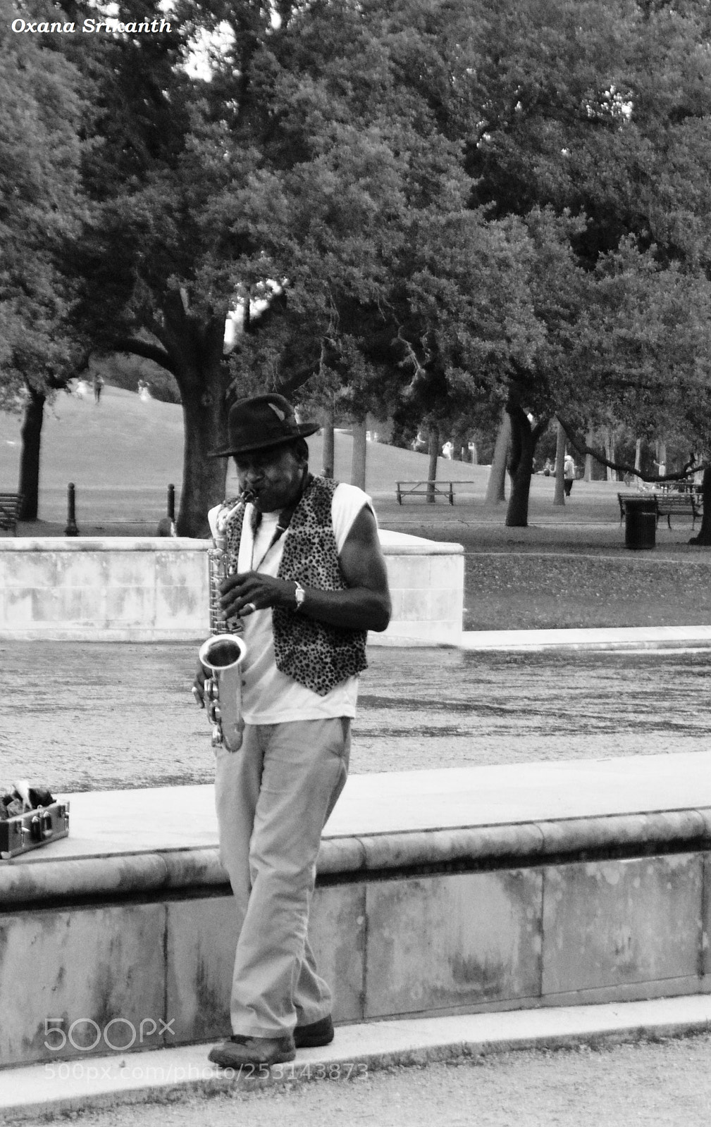 Nikon D3200 sample photo. Saxophone in the park photography