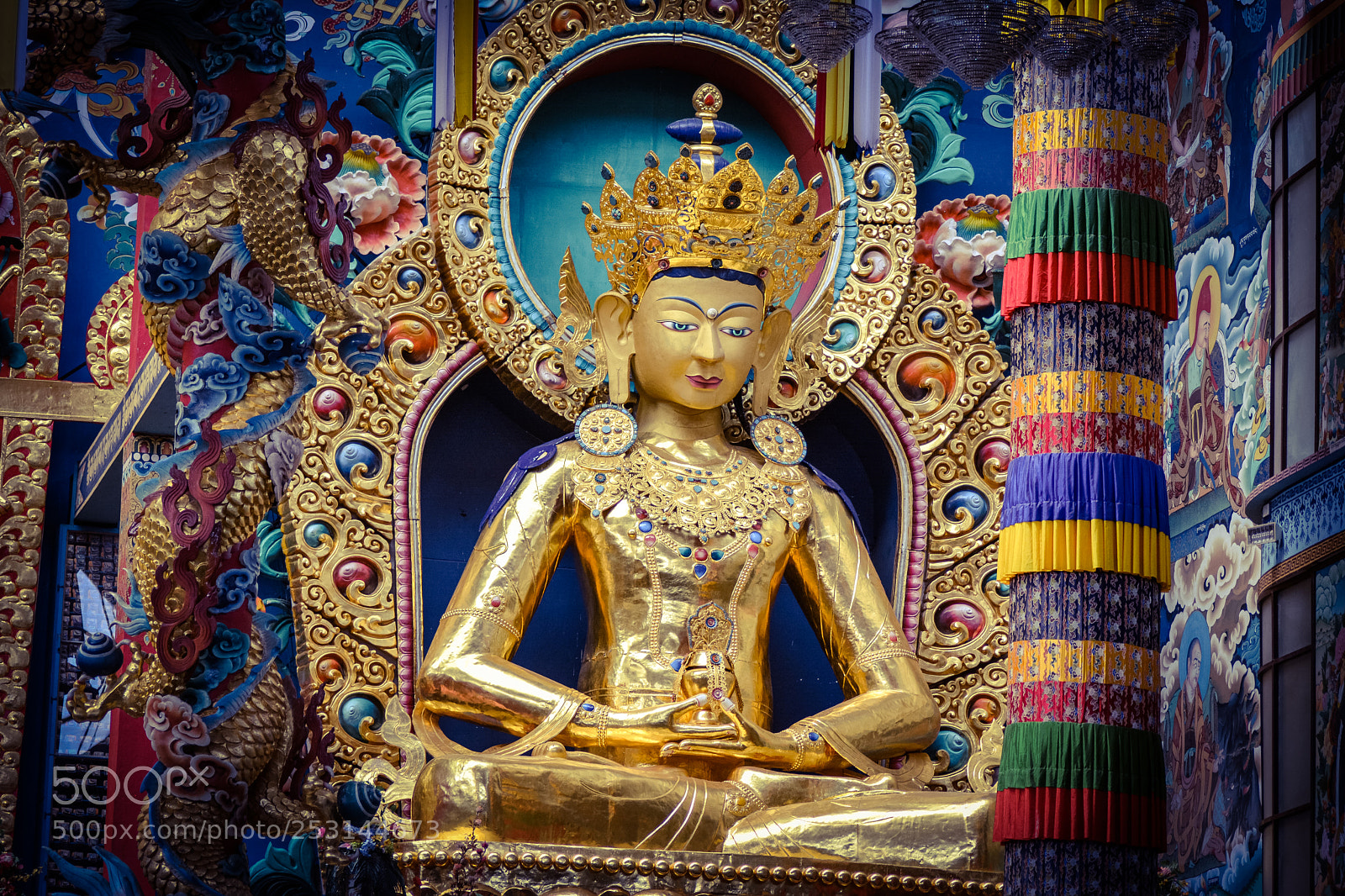 Nikon D5200 sample photo. Budhist statue photography