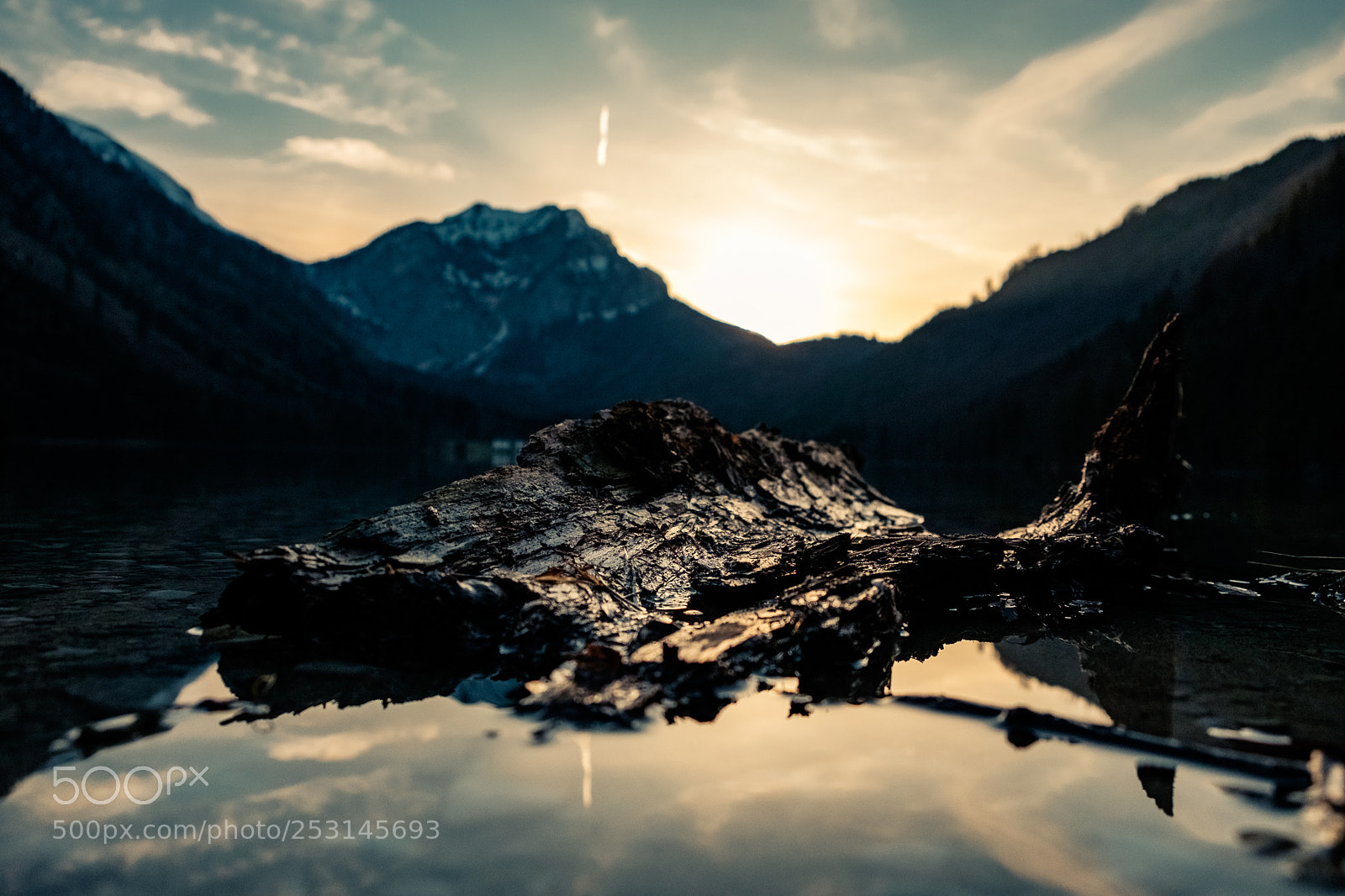 Fujifilm X-T1 sample photo. Sunset at langbathseen photography