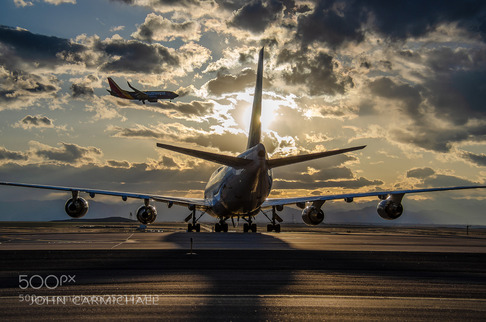 Nikon D7000 sample photo. 747 sunset photography