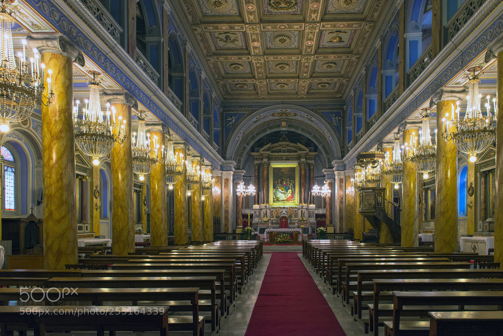 Nikon D610 sample photo. Roman catholic cathedral, istanbul photography