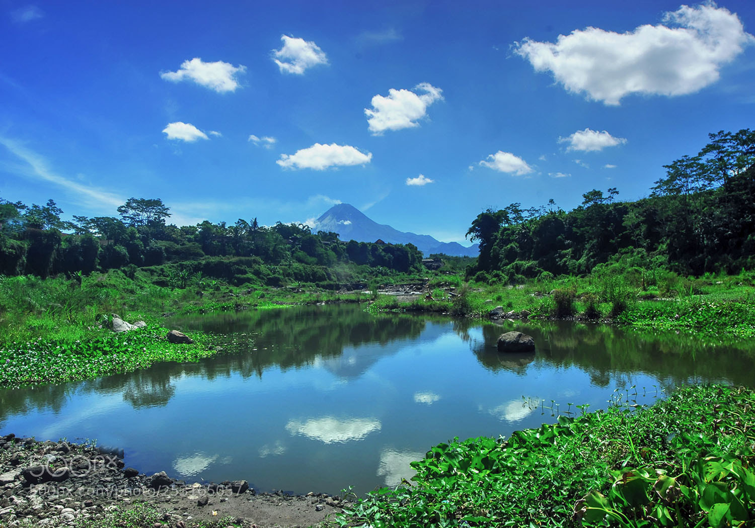 Nikon D200 sample photo. Majestic mt merapi photography