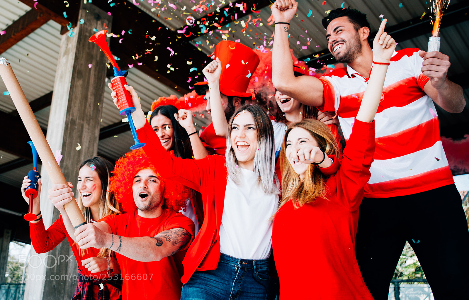 Nikon D610 sample photo. Football fans supporting their photography