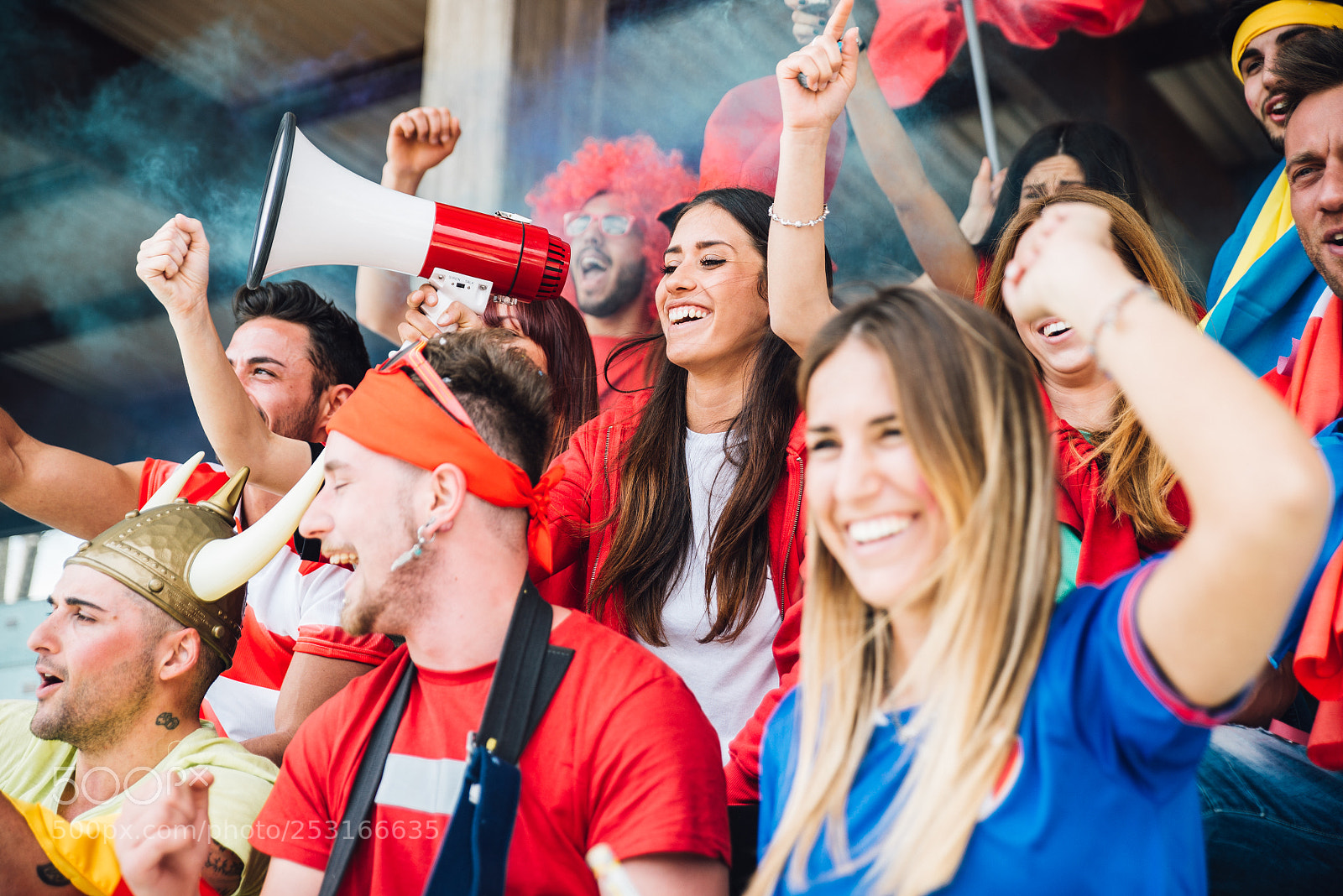 Nikon D610 sample photo. Football fans supporting their photography