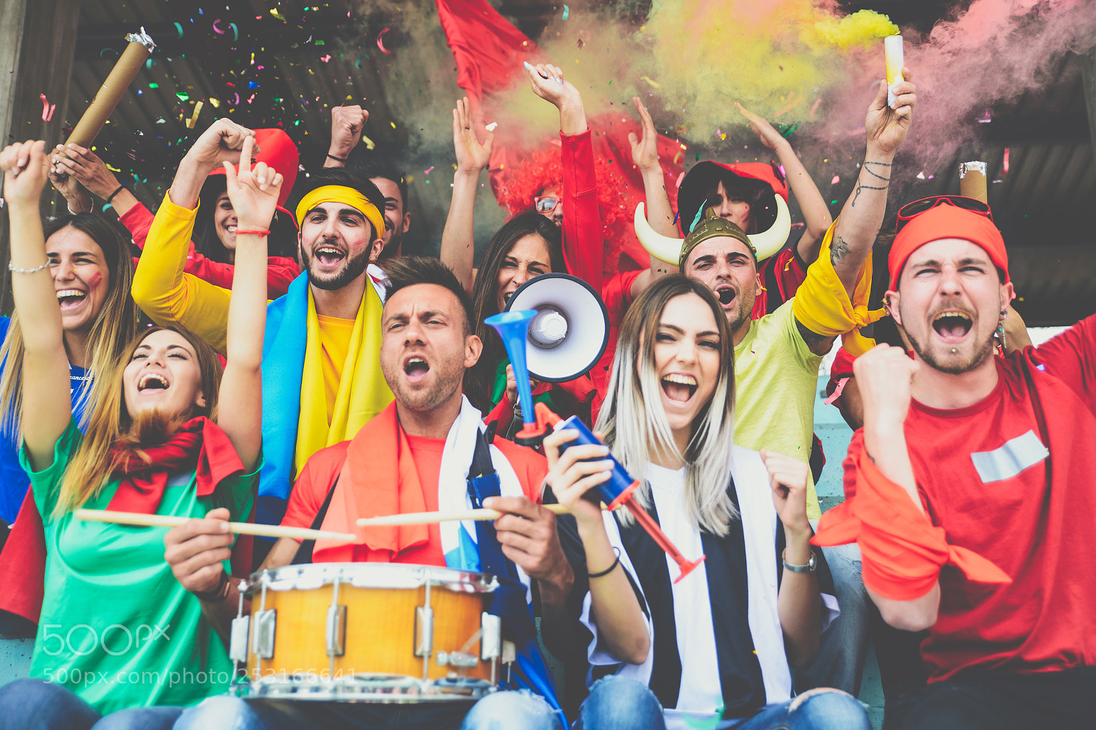 Nikon D610 sample photo. Football fans supporting their photography