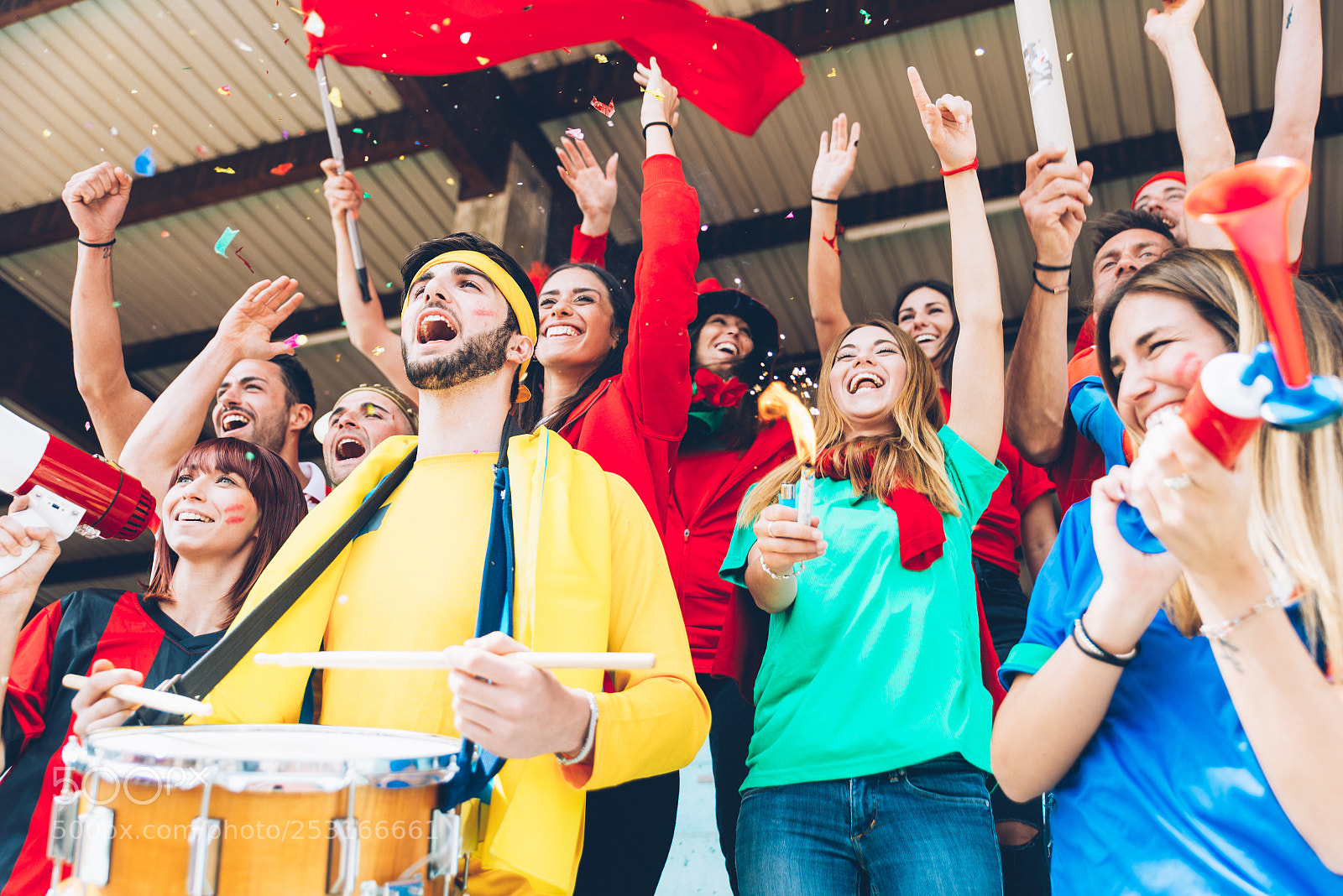 Nikon D610 sample photo. Football fans supporting their photography