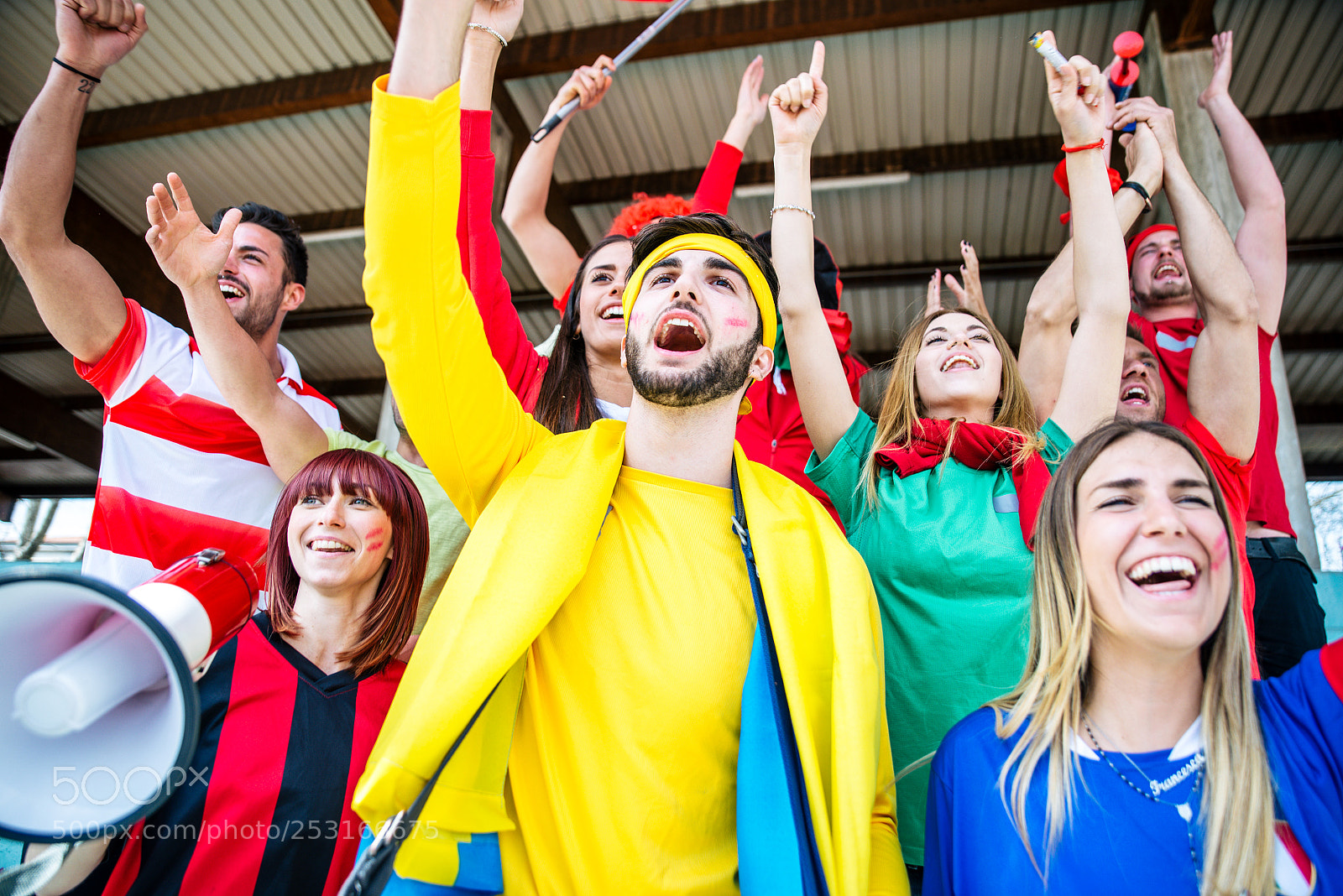 Nikon D610 sample photo. Football fans supporting their photography