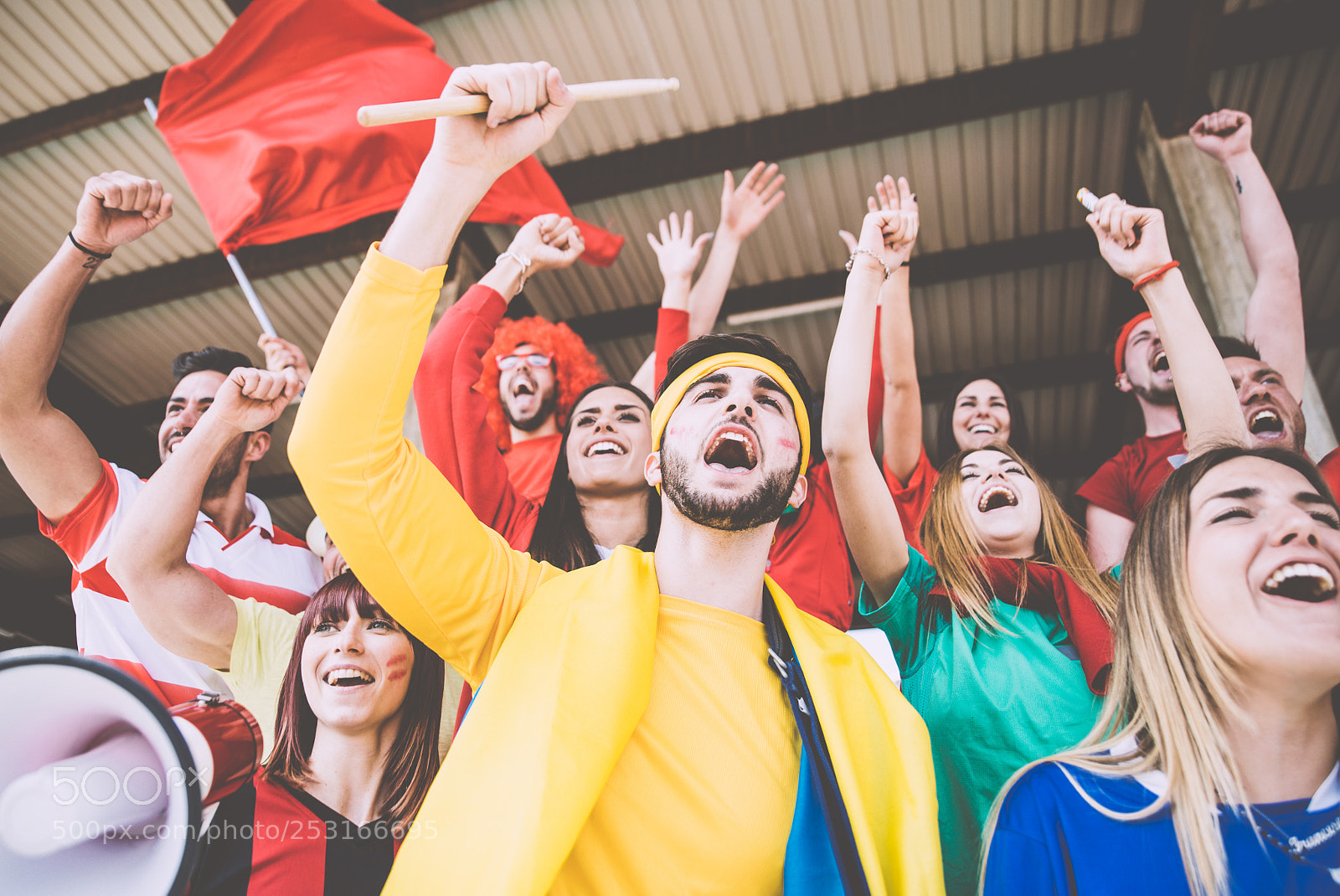 Nikon D610 sample photo. Football fans supporting their photography