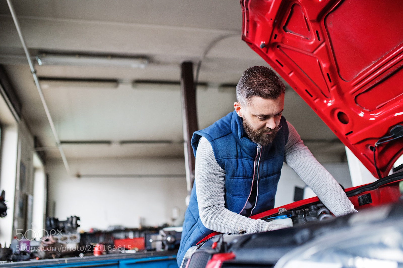 Nikon D5 sample photo. Man mechanic repairing a photography