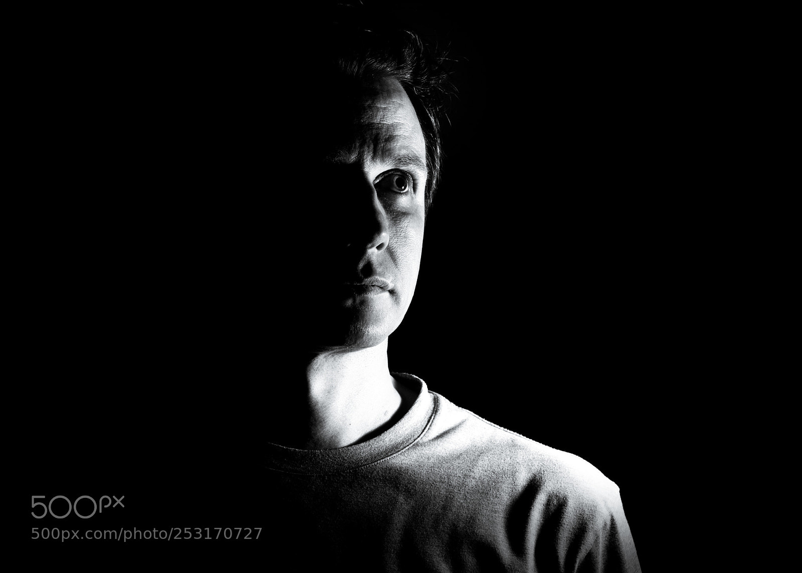 Nikon D810 sample photo. Self portrait in mono 2 photography