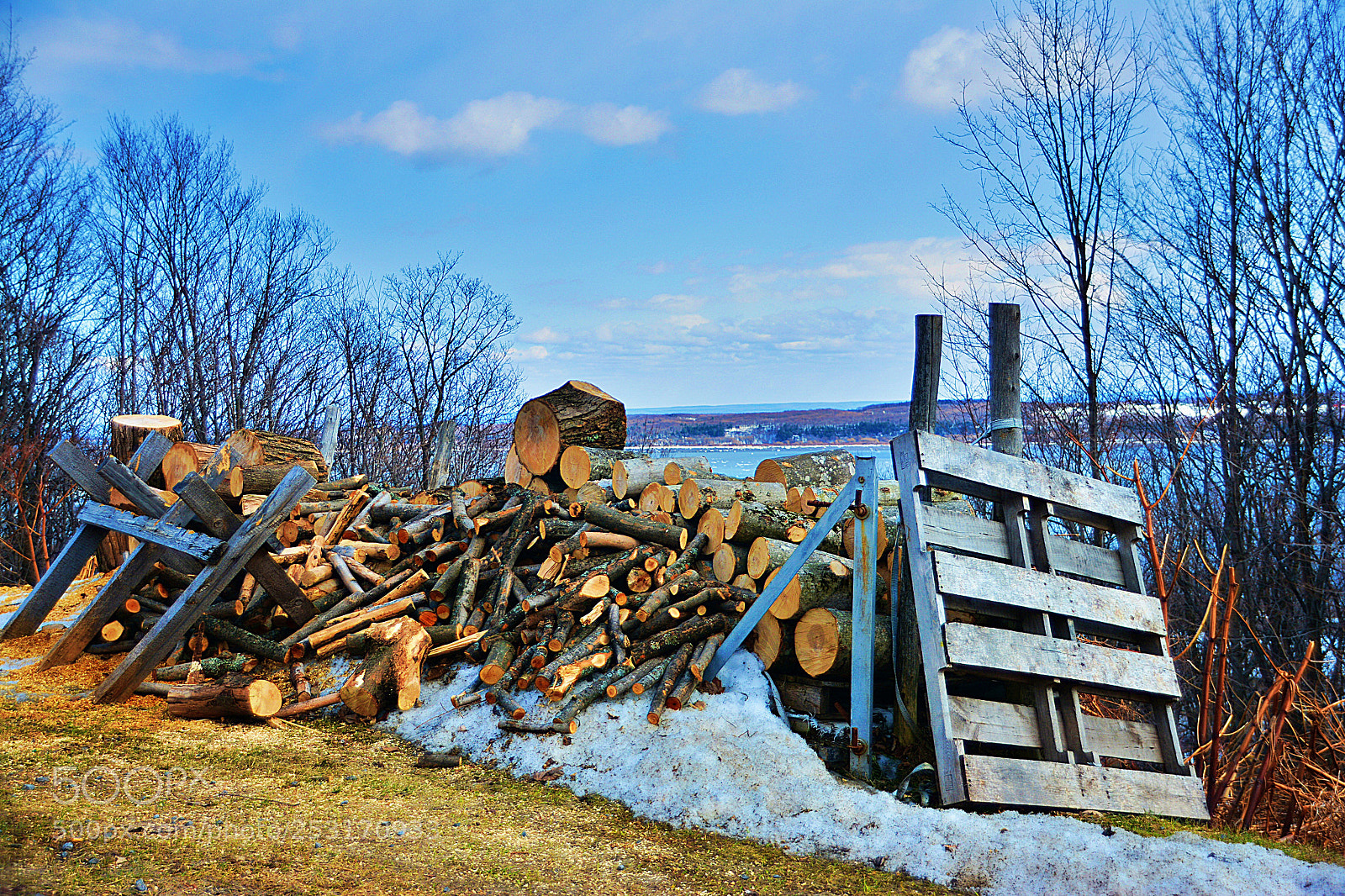 Nikon D7100 sample photo. La corde de bois photography