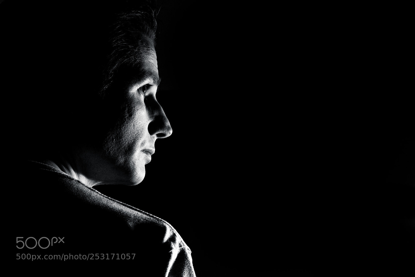Nikon D810 sample photo. Self portrait in mono 1 photography