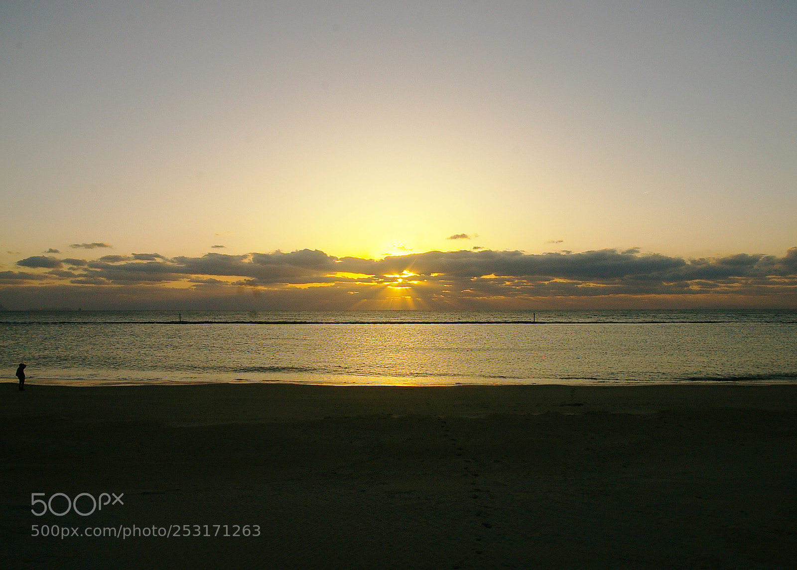 Pentax *ist DL2 sample photo. Photographer at the sunset photography