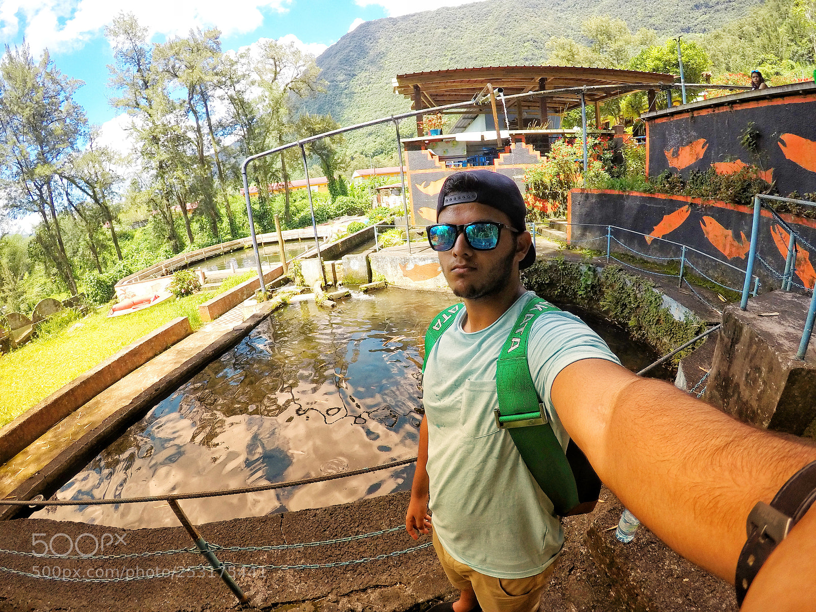 GoPro Hero5 Black sample photo. Trout farming in reunion photography
