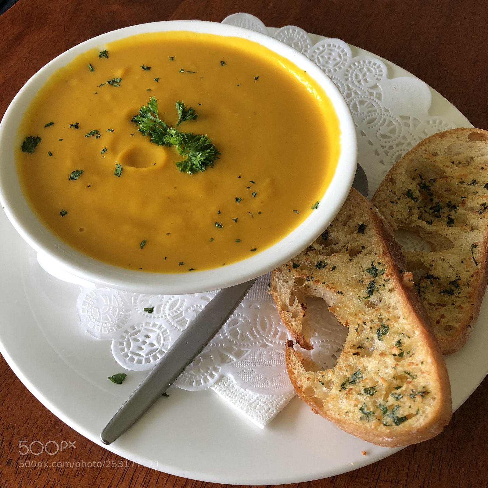 Apple iPhone 8 Plus sample photo. Pumpkin soup photography