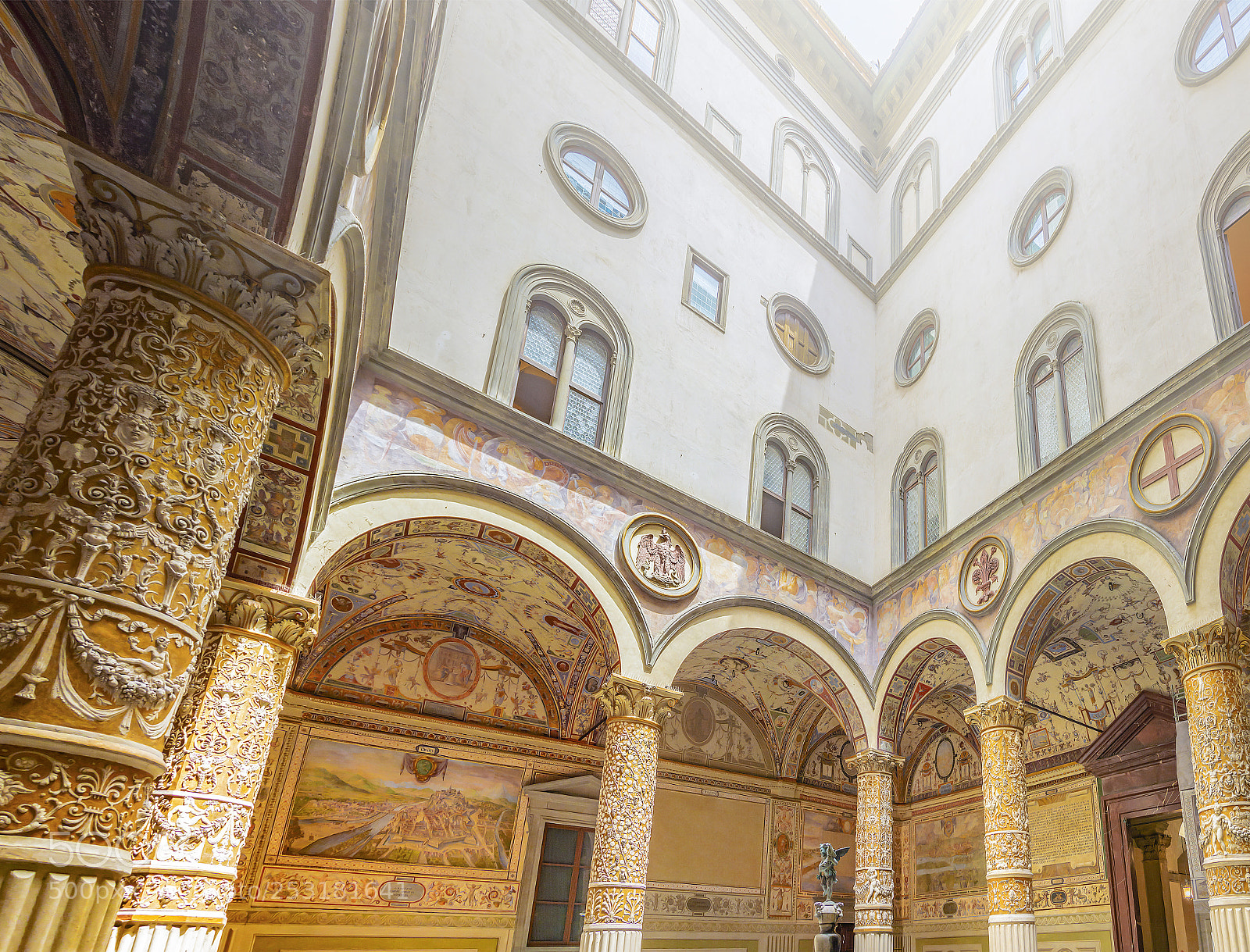 Nikon D7100 sample photo. Inside courtyard of palazzo photography