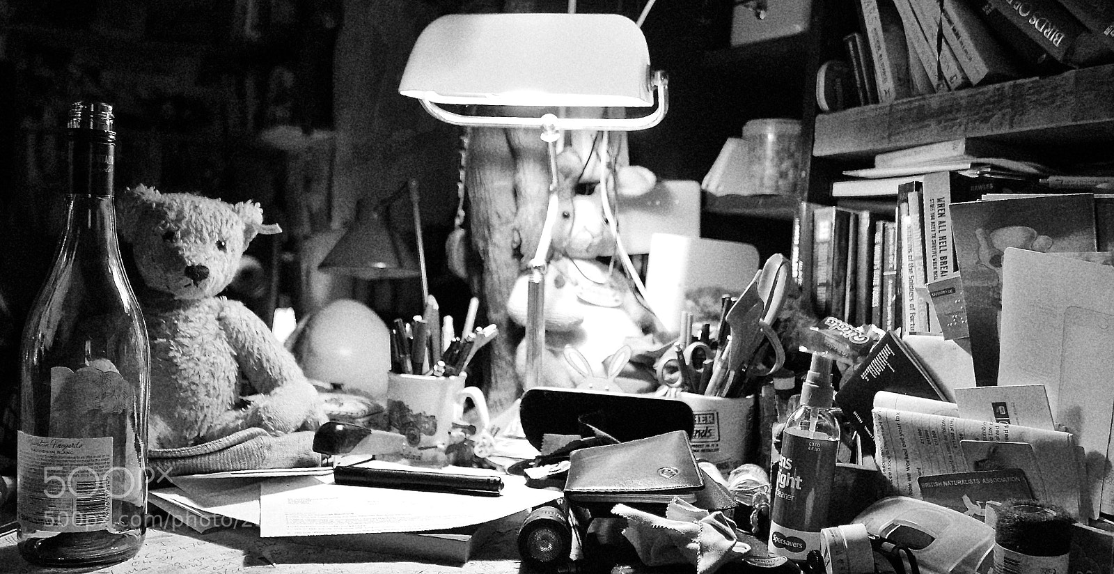 Panasonic Lumix DMC-LX100 sample photo. Messy desk photography