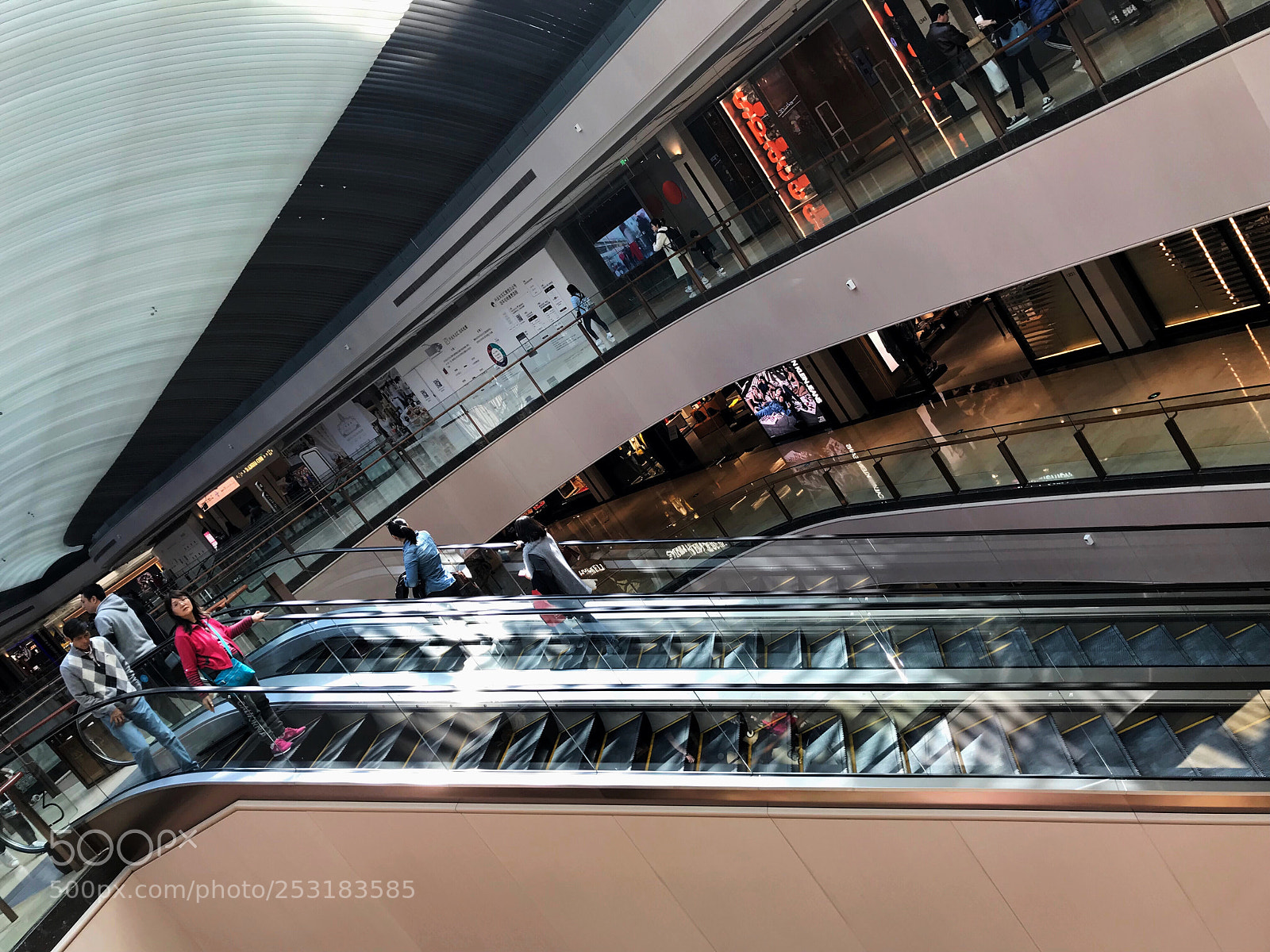 Apple iPhone 7 sample photo. Escalator photography