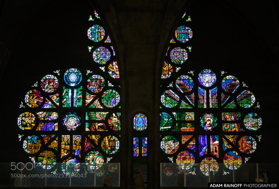 Canon EOS 70D sample photo. Stained glass our lady photography
