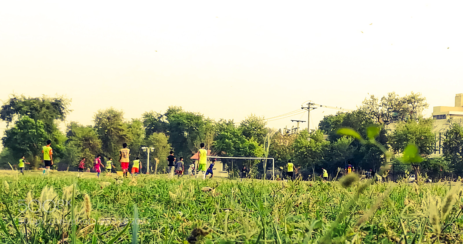 HUAWEI P10 lite sample photo. A football match photography