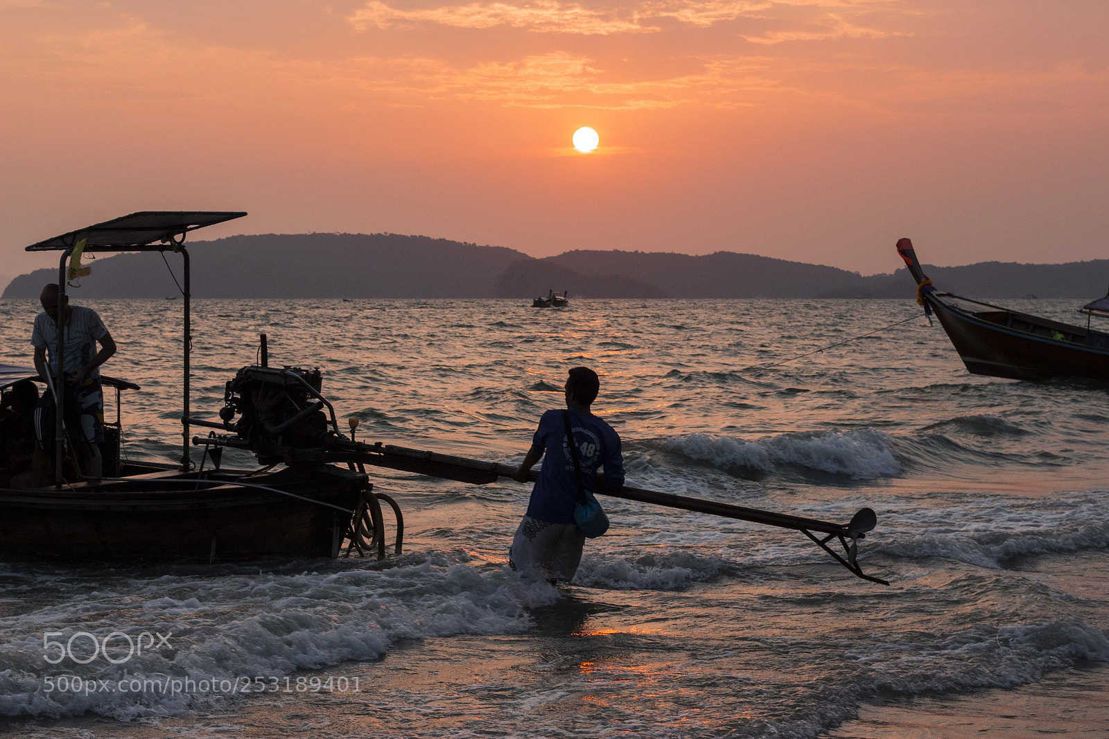 Canon EOS 700D (EOS Rebel T5i / EOS Kiss X7i) sample photo. Sunset in ao nang photography