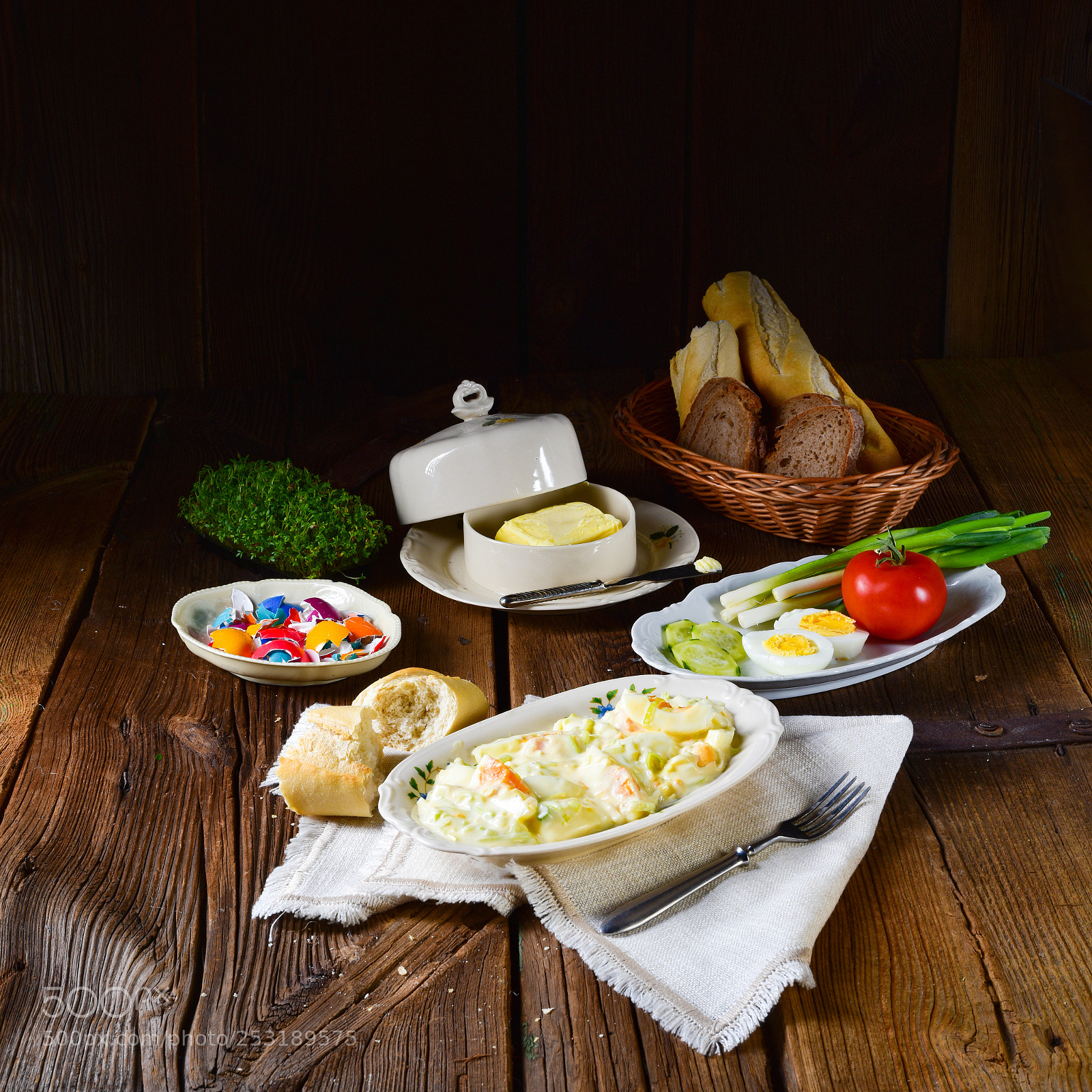 Nikon D810 sample photo. Rustic spring egg salad photography