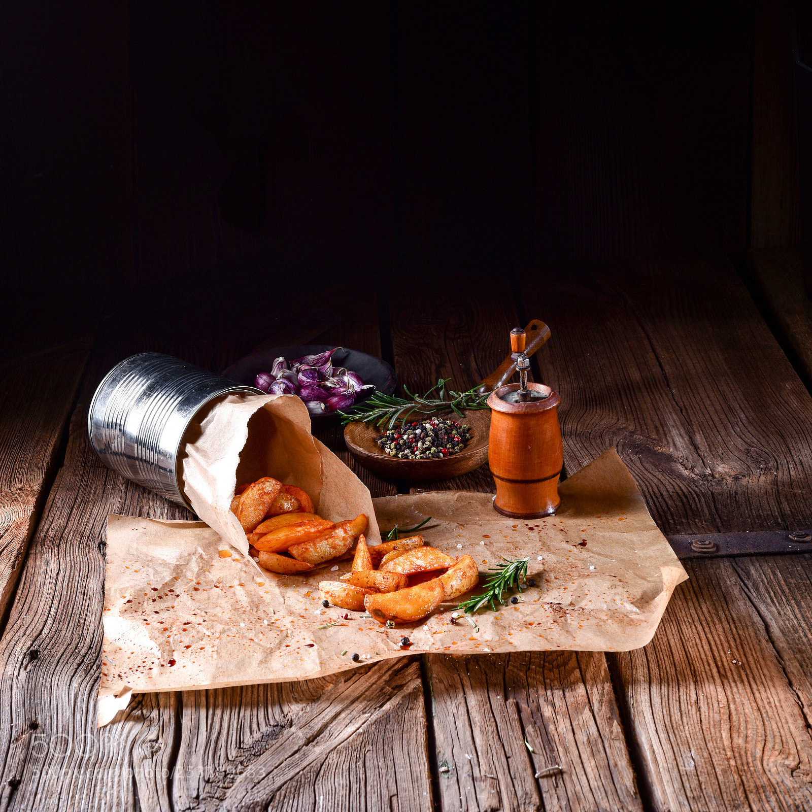 Nikon D810 sample photo. Rosemary potato wedges from photography