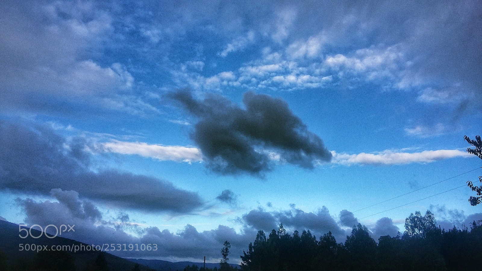 Samsung Galaxy Grand Prime sample photo. Black clouds photography