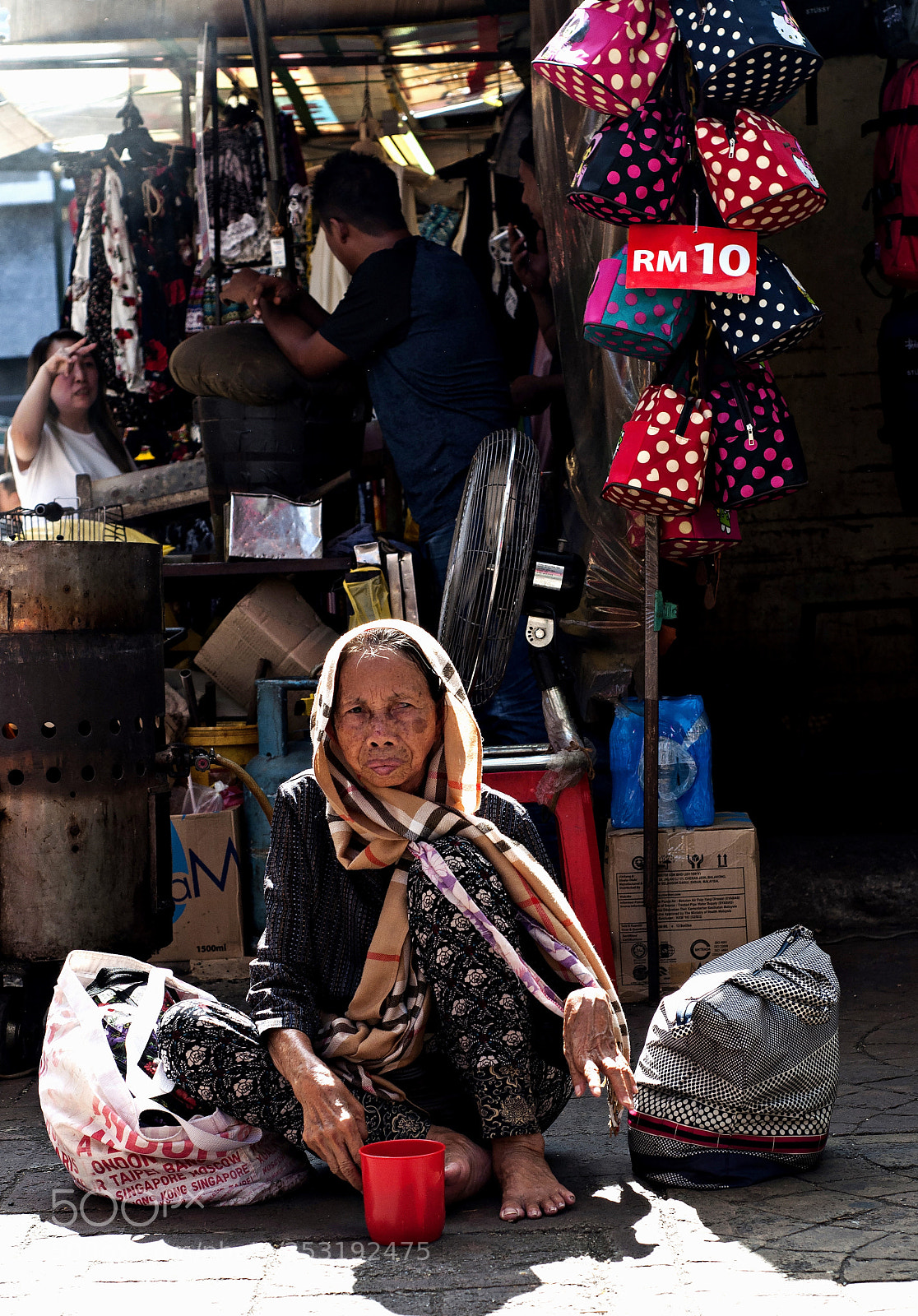 Nikon D90 sample photo. Old woman at street photography