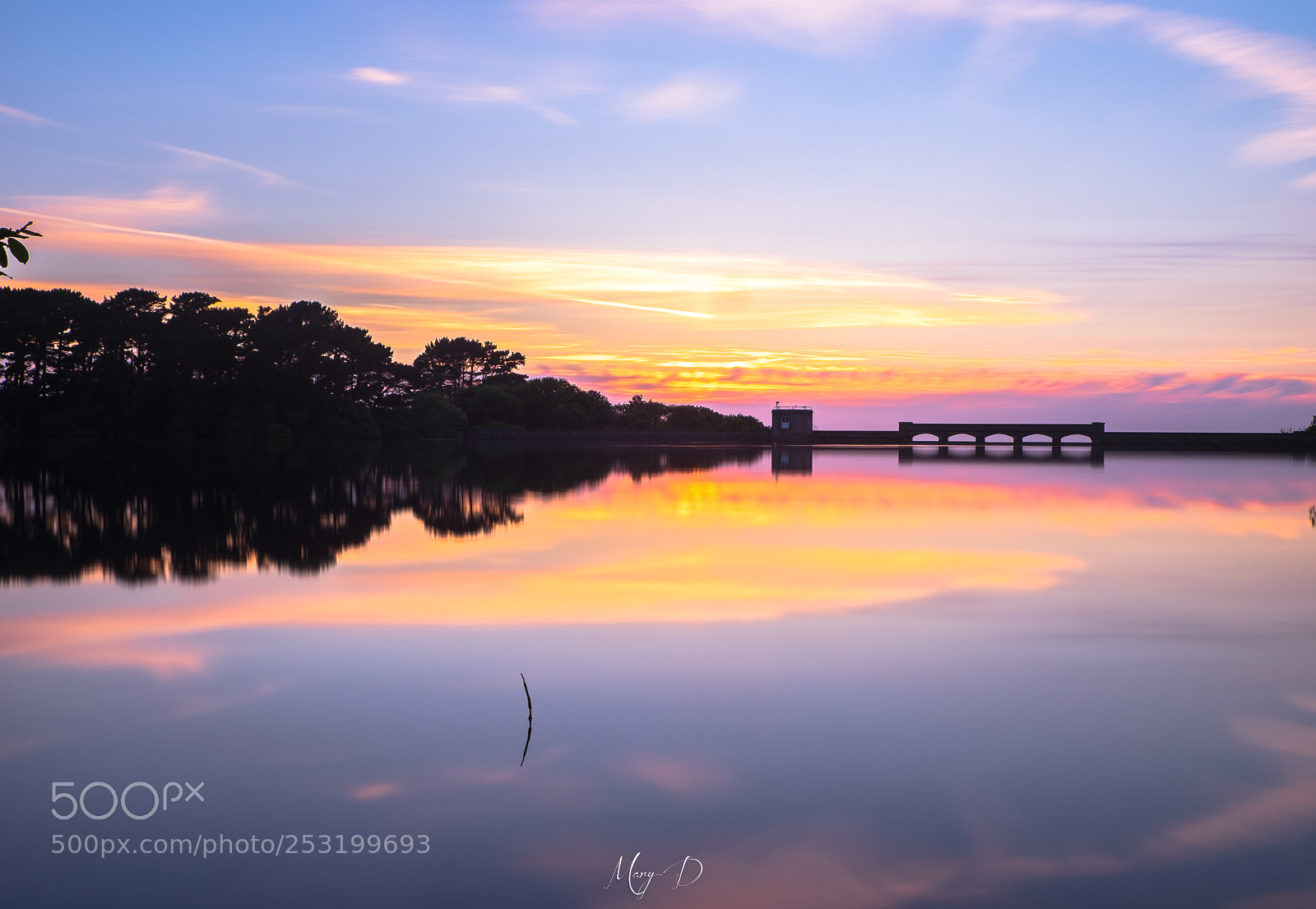 Fujifilm X-T1 sample photo. Reservoir sunset photography