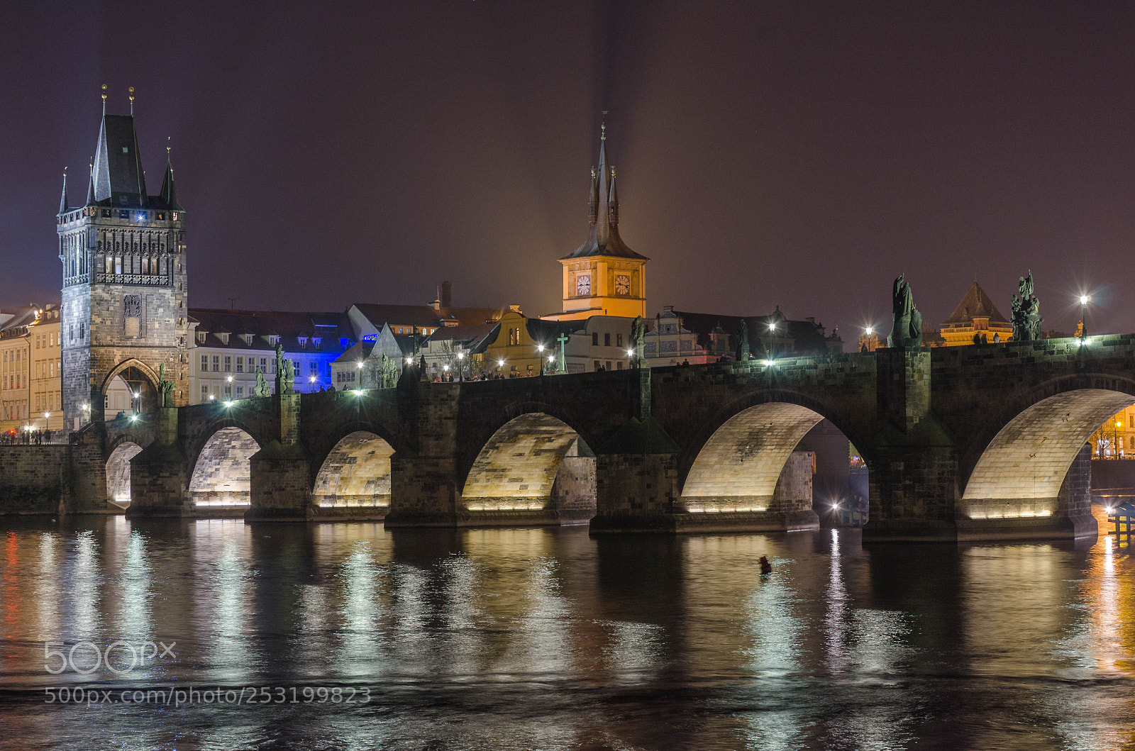 Nikon D7000 sample photo. L'heure bleue a prague. photography