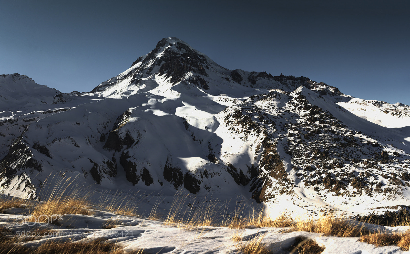 Fujifilm X-E1 sample photo. Mountain kazbek photography