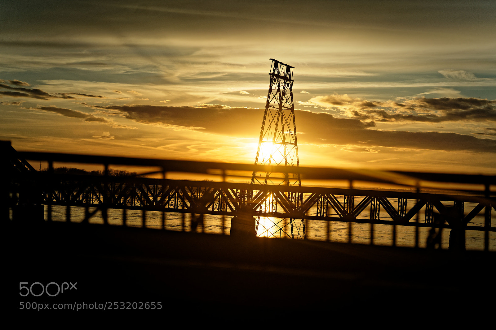 Sony a7R II sample photo. Sunset on bridge photography
