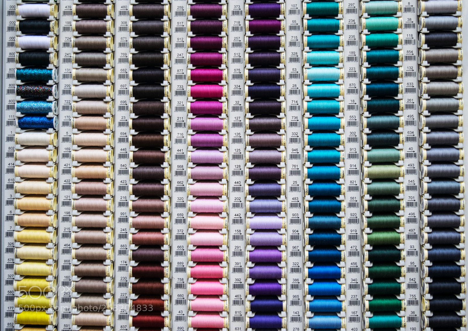 Nikon D3300 sample photo. Colourful sewing thread photography