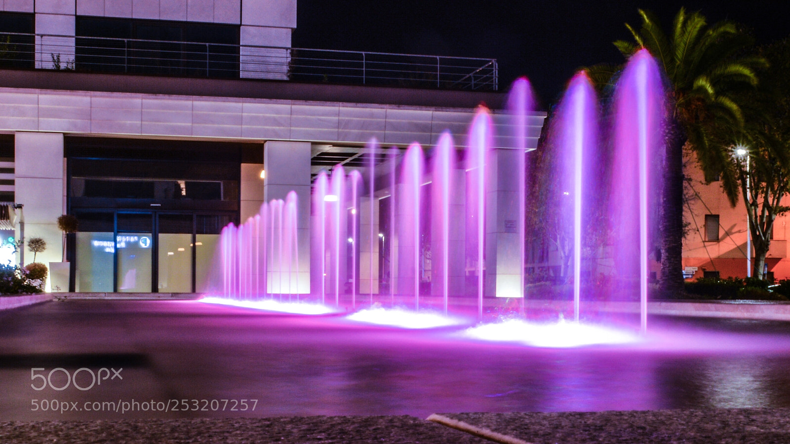 Nikon D3200 sample photo. Pink fountain photography