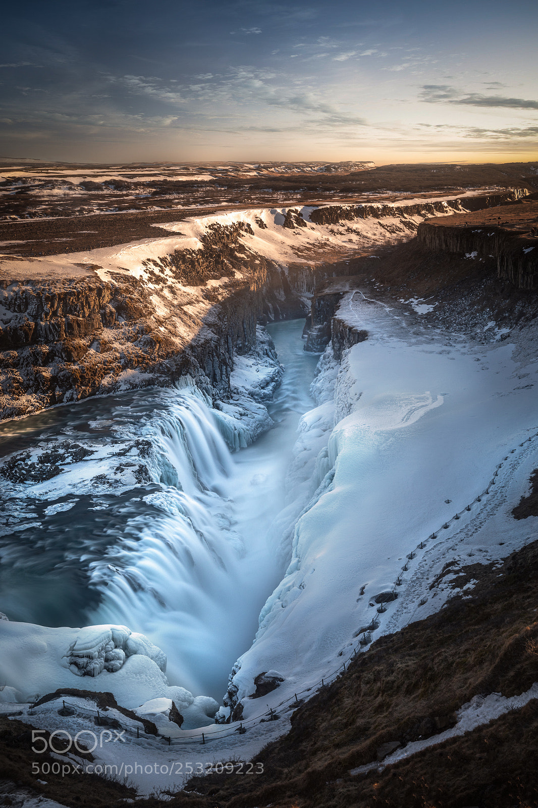 Canon EOS 5D Mark IV sample photo. Golden hour at gullfoss photography