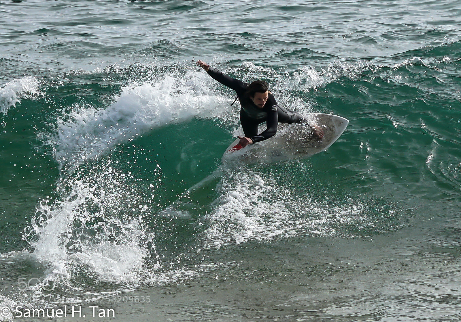 Sony a6500 sample photo. Surfer in action photography
