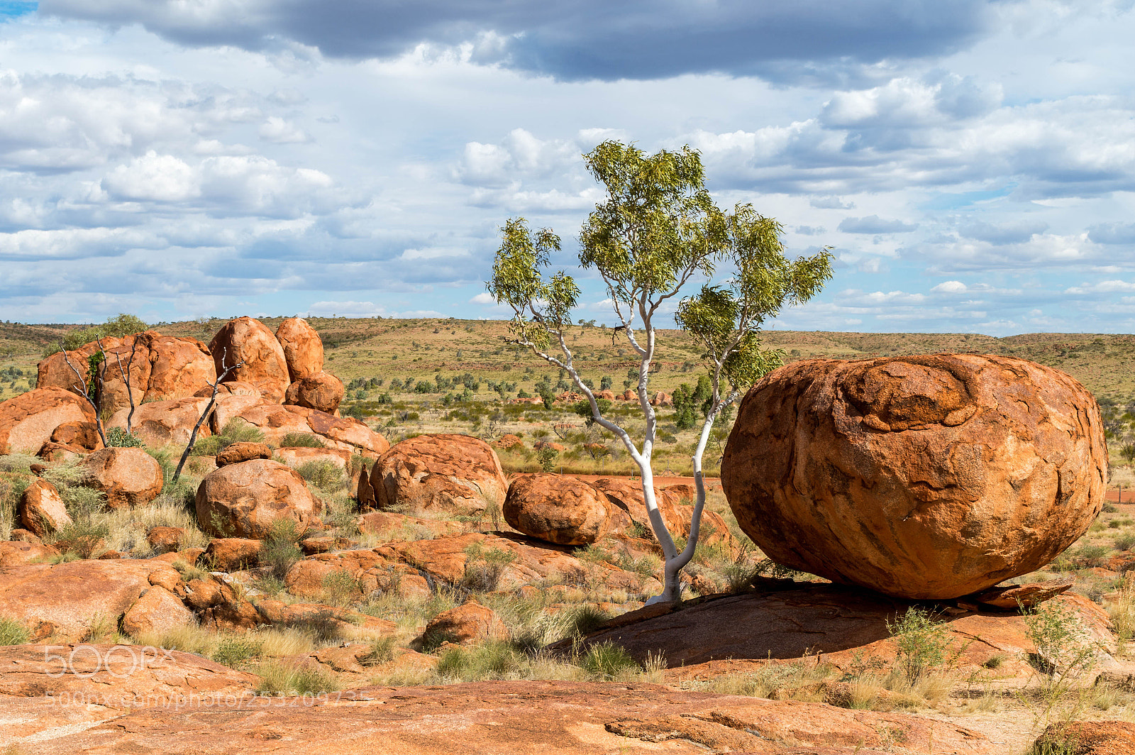 Pentax K-50 sample photo. Devils marbles photography