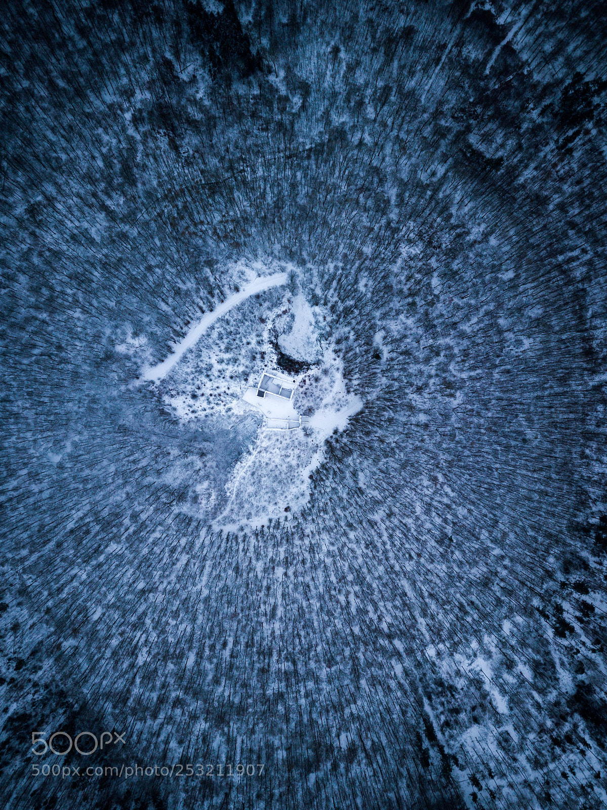 DJI FC220 sample photo. Winters circle photography