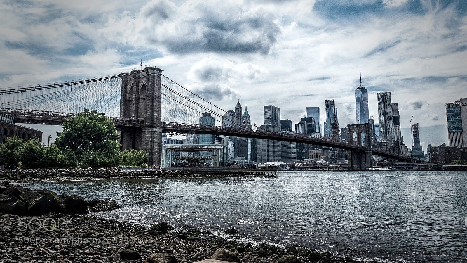 Nikon D5500 sample photo. Brooklyn bridge photography