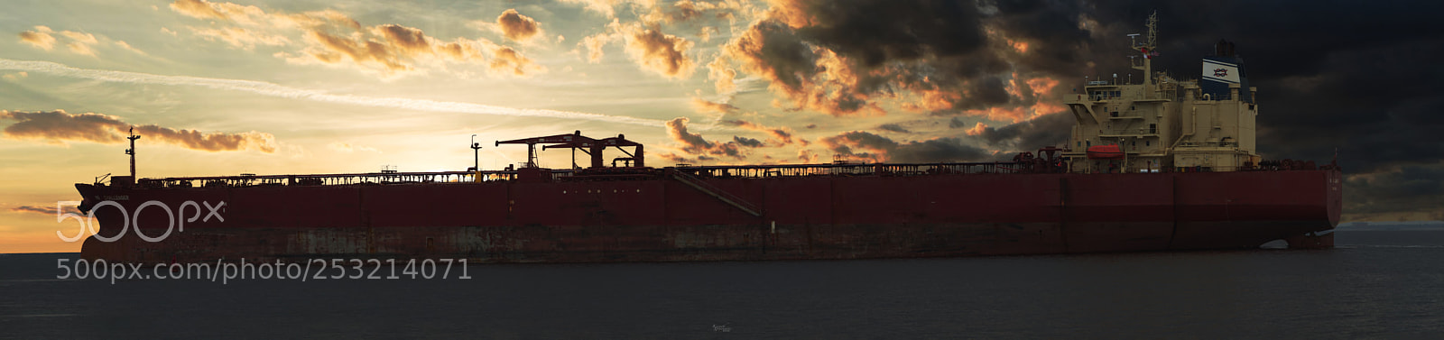 Canon EOS M5 sample photo. Tanker ship panoramic photography