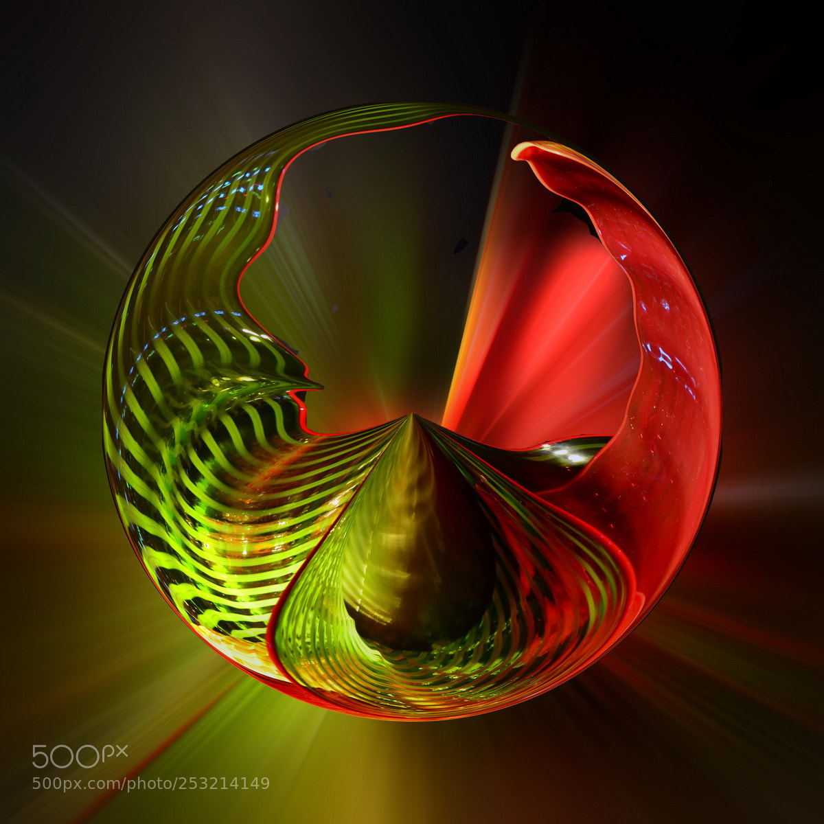 Nikon D7000 sample photo. Chihuly bowl transformed photography
