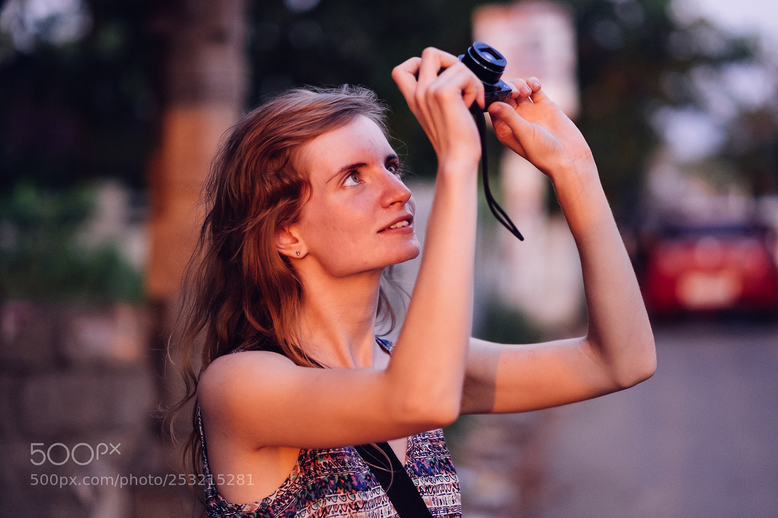 Fujifilm X-T1 sample photo. Young female is smiling photography