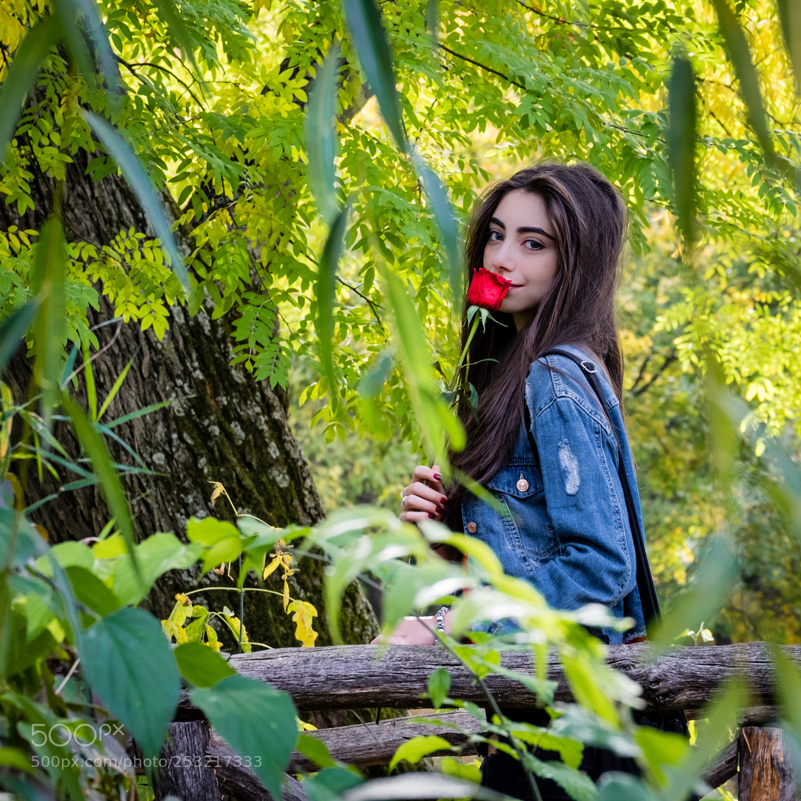 Fujifilm X-T10 sample photo. Girl with rose photography