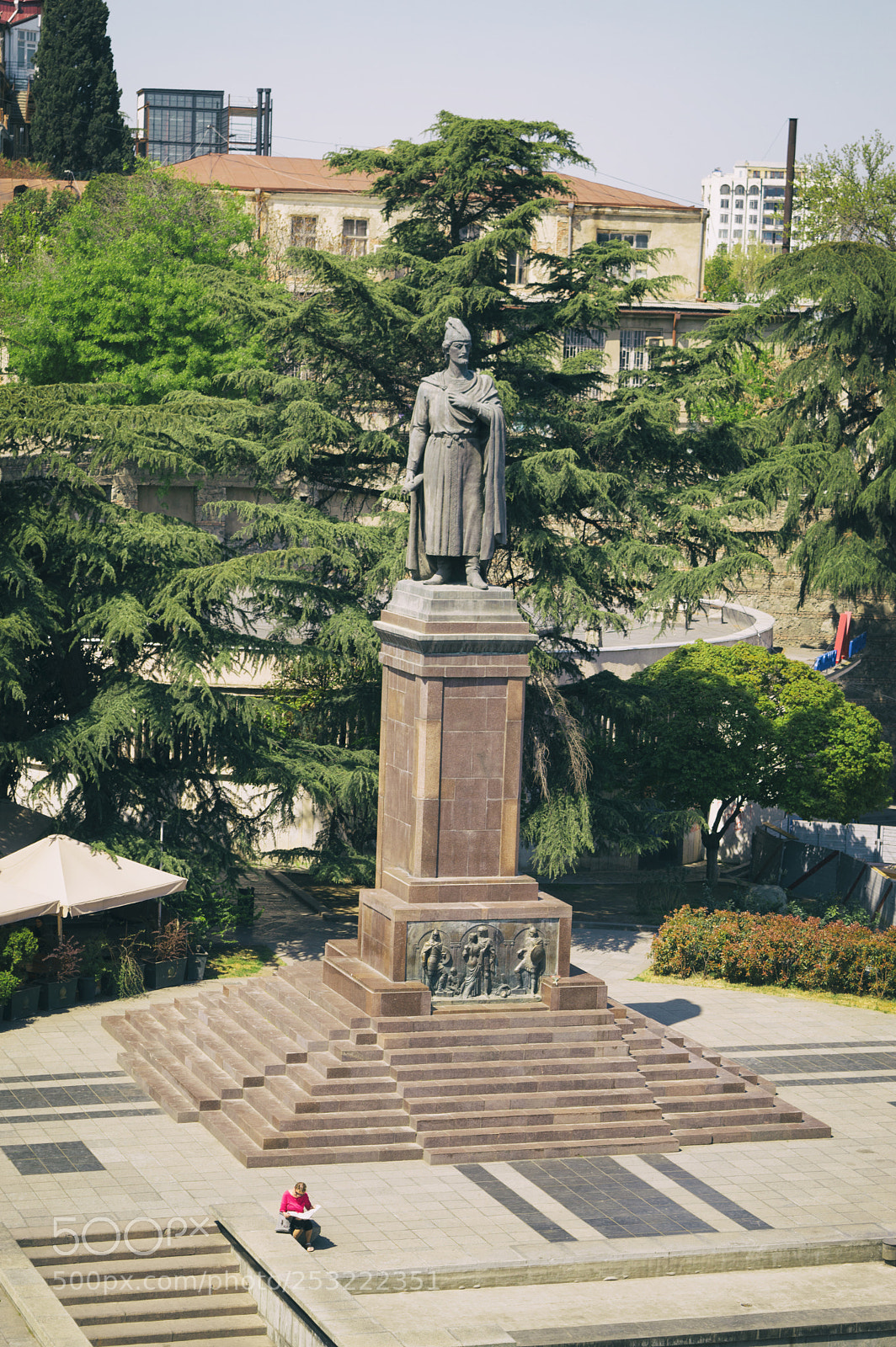Nikon D3200 sample photo. Shota rustvaveli statue photography