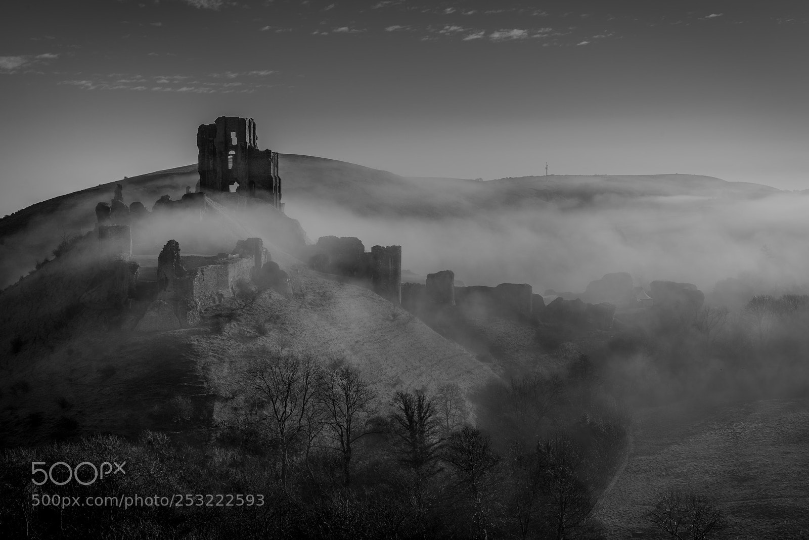 Nikon D800 sample photo. Corfe castle photography