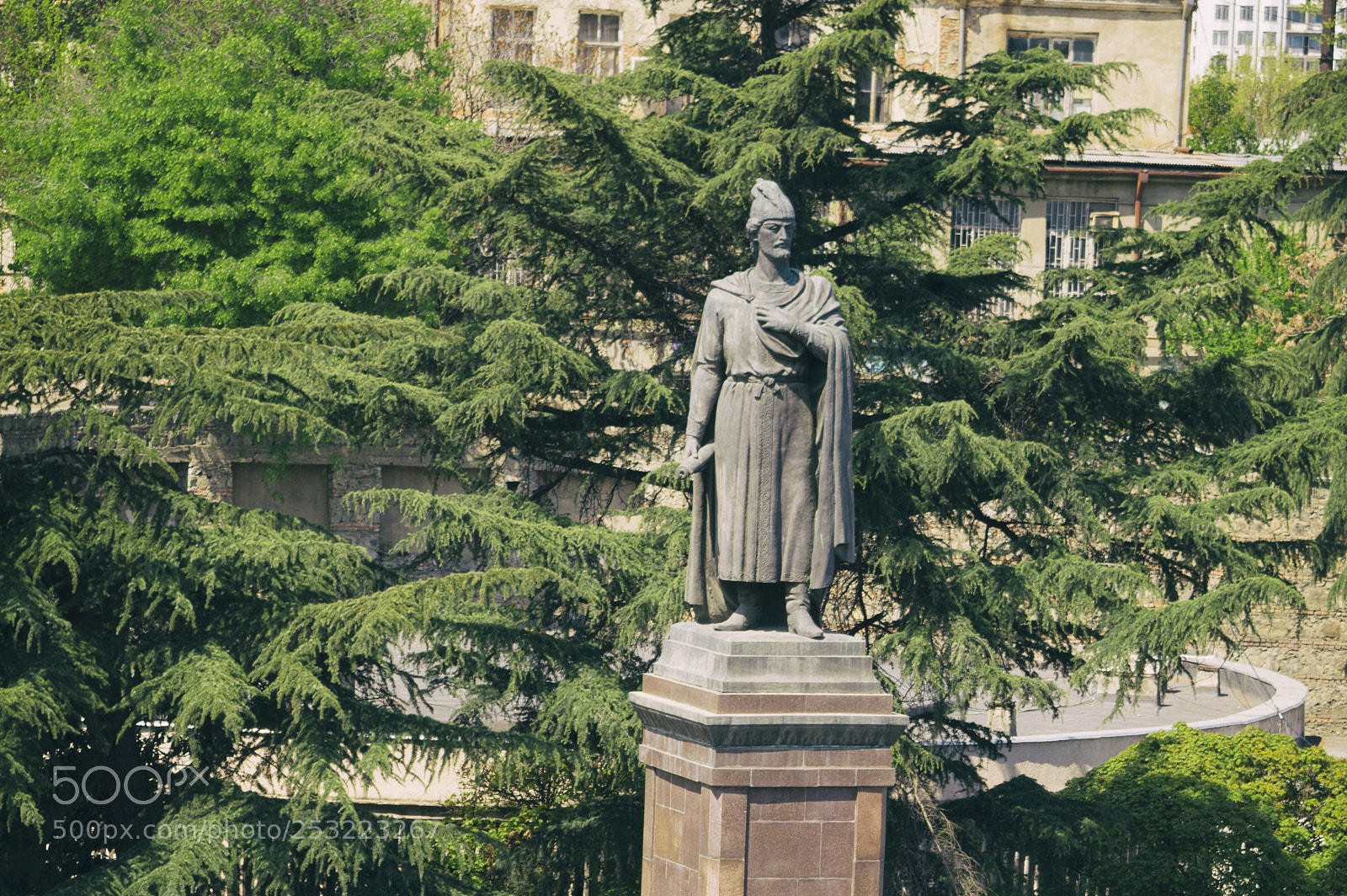 Nikon D3200 sample photo. Shota rustvaveli statue photography