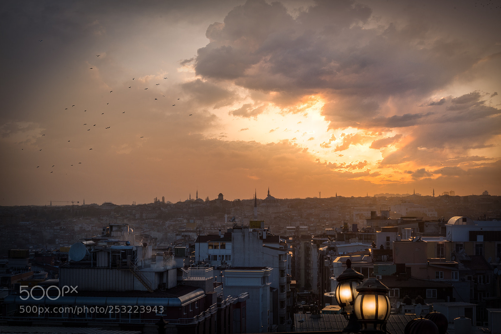 Nikon D500 sample photo. Sunset in istanbul photography