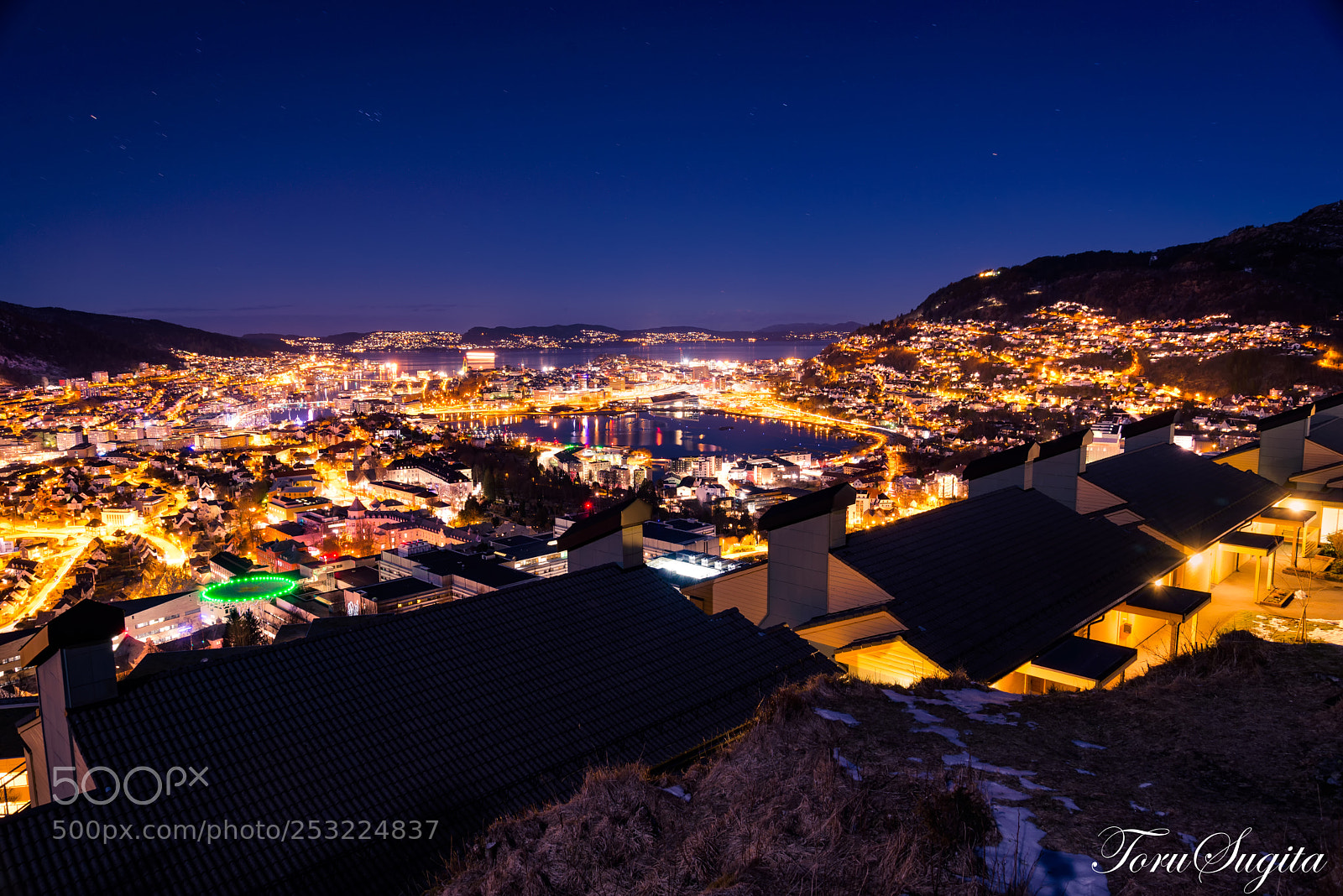 Nikon D610 sample photo. Night in bergen photography